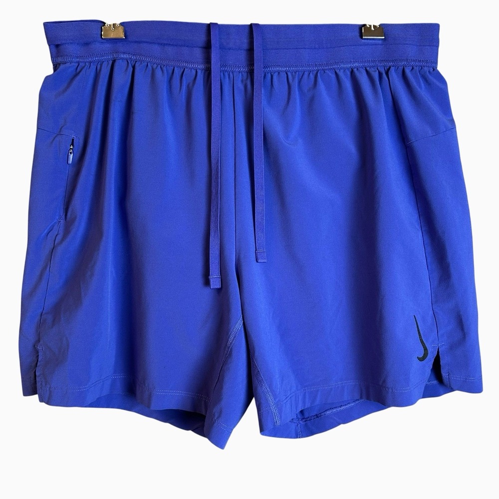 Nike Men's Dri-Fit Yoga 2-in-1 Training Shorts Large bright dark blue